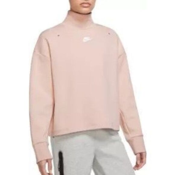 Nike Women's Sportswear Tech Fleece Mock Neck Pullover size XL - Picture 1 of 9